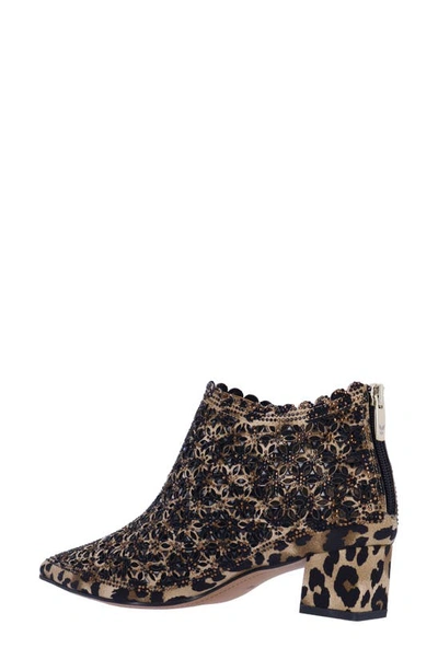 J. Reneé Jacinta Pointed Toe Bootie In Brown/ Black