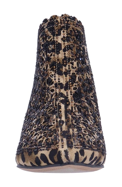 J. Reneé Jacinta Pointed Toe Bootie In Brown/ Black