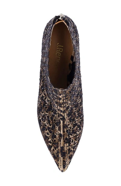 J. Reneé Jacinta Pointed Toe Bootie In Brown/ Black