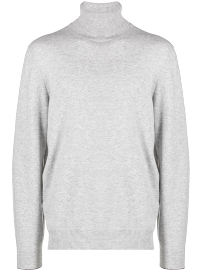 Brunello Cucinelli Roll-neck Cashmere Jumper In Grey