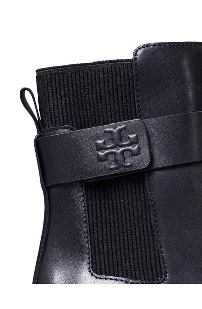 Shop Tory Burch Double-t Chelsea Boot In Perfect Black / Perfect Black