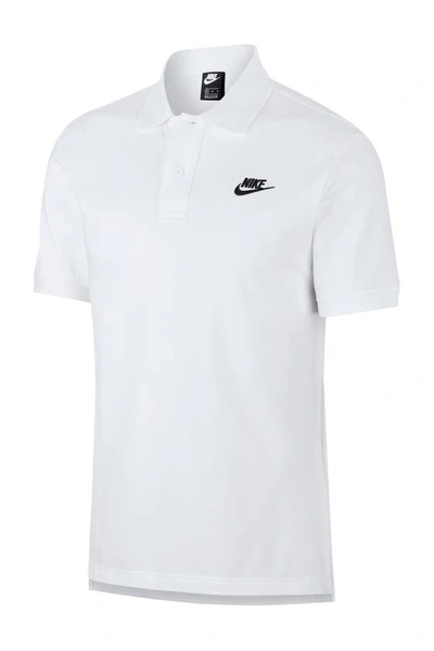 Shop Nike Sportswear Polo In White/ Black