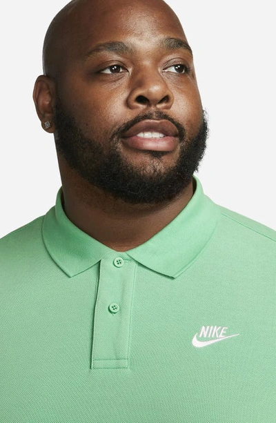Shop Nike Sportswear Polo In Spring Green/ White