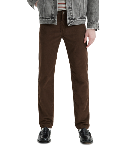 Shop Levi's Men's 511 Slim-fit Corduroy Pants In Chocolate Brown Cord