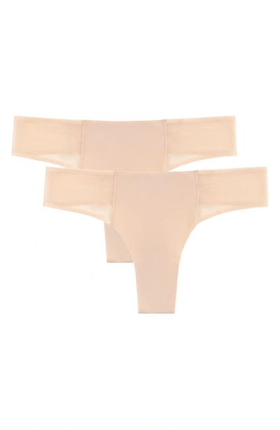 Uwila Warrior Vip 2-pack Mesh Trim Thongs In Smoke Grey