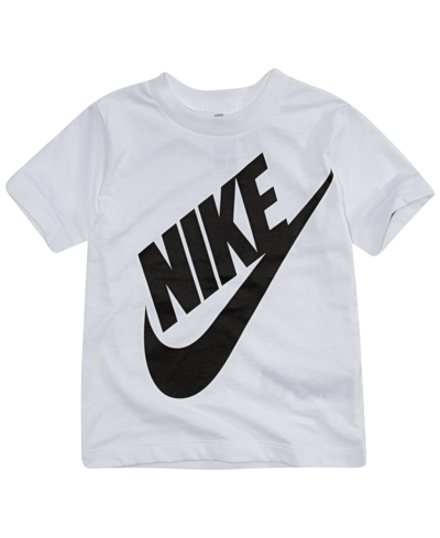 Shop Nike Toddler Boys Jumbo Futura Short Sleeve T-shirt In White