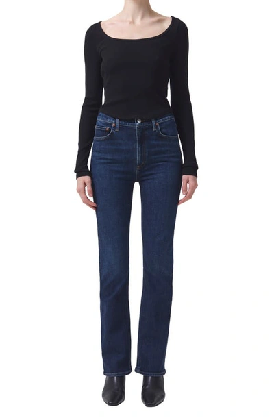 Shop Agolde Nico Bootcut Jeans In Song
