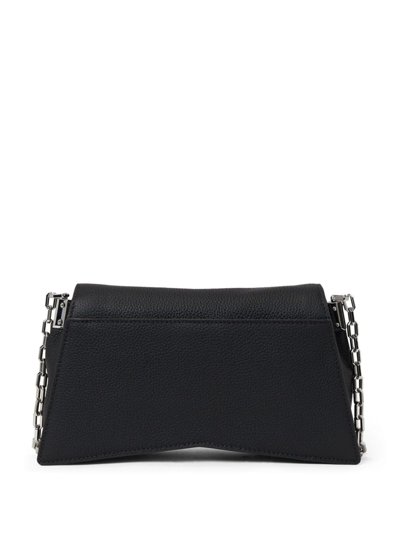 Shop Karl Lagerfeld Small K/seven Leather Shoulder Bag In Schwarz