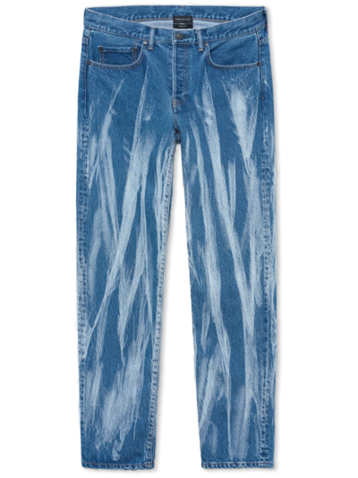 Shop John Elliott The Daze Tapered-leg Jeans In Blau