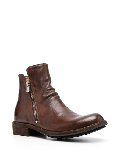 Officine Creative Stiefel Mit Runder Kappe In Brown