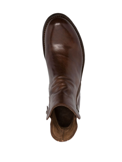 Officine Creative Stiefel Mit Runder Kappe In Brown
