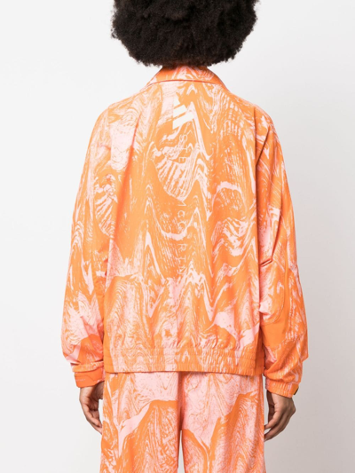 Shop Adidas By Stella Mccartney Truecasuals Graphic-print Track Jacket In Orange
