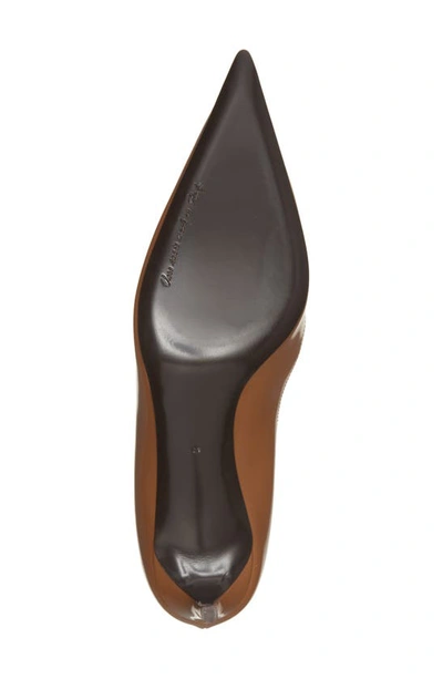 Shop Dolce & Gabbana Lollo Pointed Toe Pump In Caramel