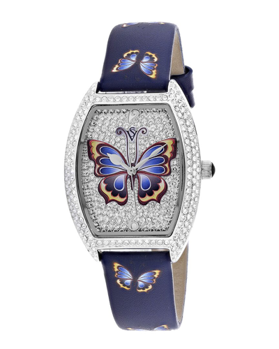 Christian Van Sant Women's Papillon Silver Dial Watch