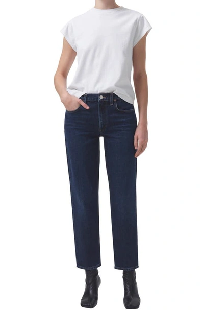 Shop Agolde Kye Ankle Straight Leg Jeans In Song