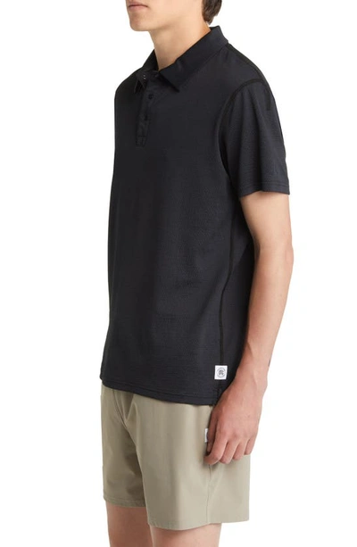 Shop Reigning Champ Solotex® Mesh Polo In H. Black