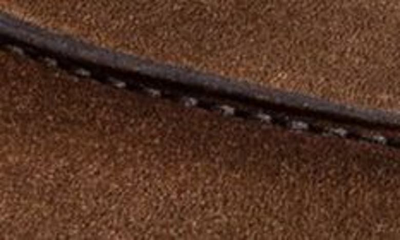 Santoni Modern Stitched Suede Loafers In Brown