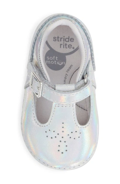 Shop Stride Rite Lucianne Soft Motion™ T-strap Shoe In Iridescent
