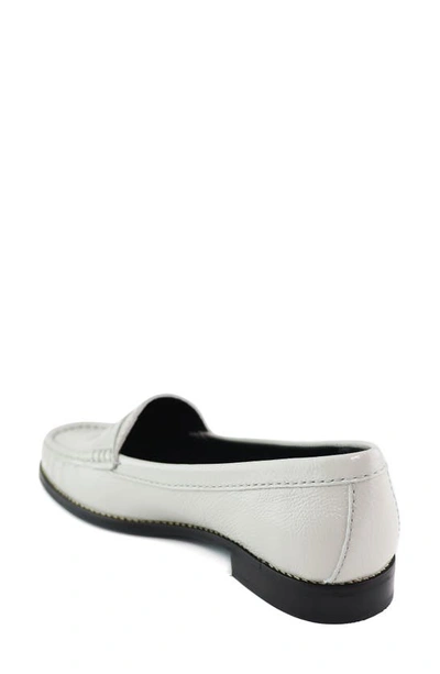 Shop Marc Joseph New York East Village Penny Loafer In Off-white Svelte Patent