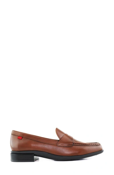 Shop Marc Joseph New York Lafayette Penny Loafer In Cognac Brushed Napa