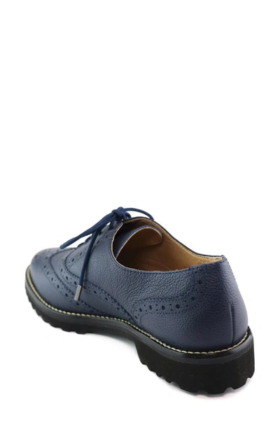 Marc Joseph New York Central Park West Derby In Navy Svelte Grainy