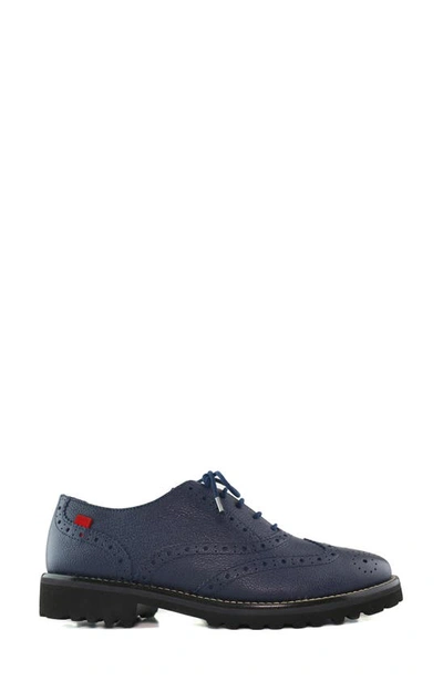 Marc Joseph New York Central Park West Derby In Navy Svelte Grainy