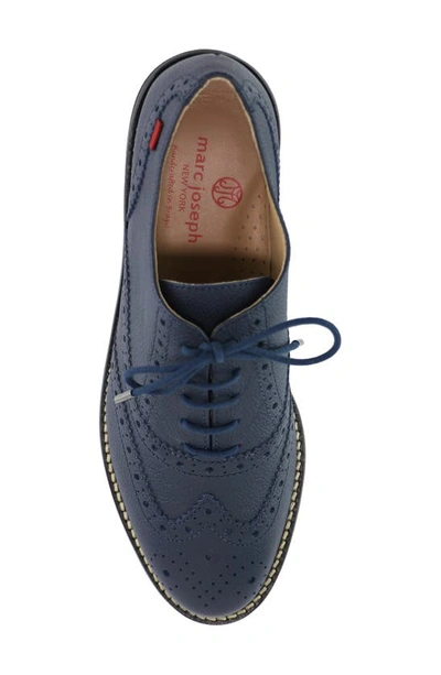 Marc Joseph New York Central Park West Derby In Navy Svelte Grainy