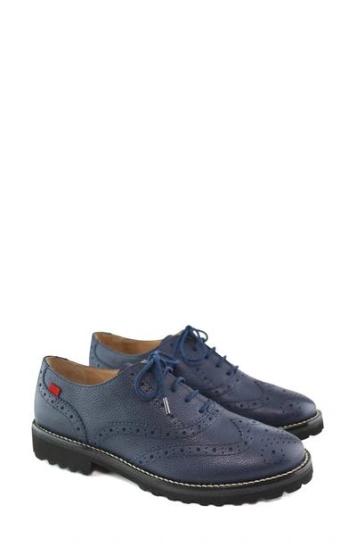 Marc Joseph New York Central Park West Derby In Navy Svelte Grainy