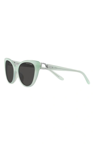Shop Ralph Lauren 56mm Cat Eye Sunglasses In Grey