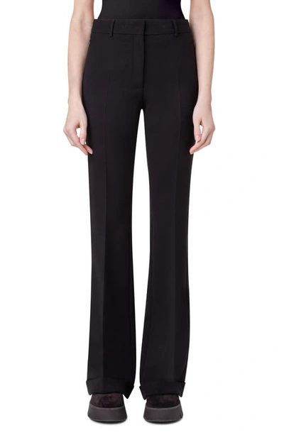 Shop Akris Marisa Stretch Wool Double Face Pants In 944 Mocca