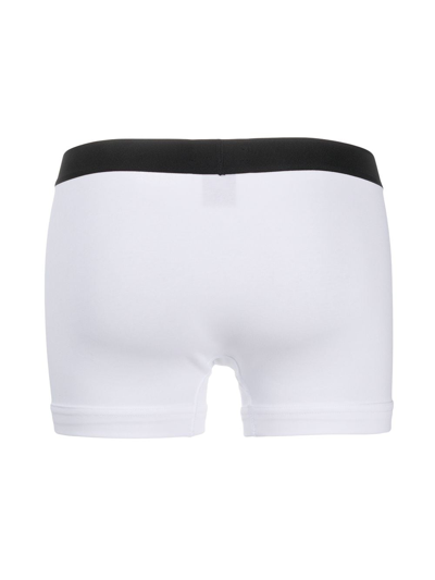 Shop Tom Ford Logo Cotton Boxer Briefs In White