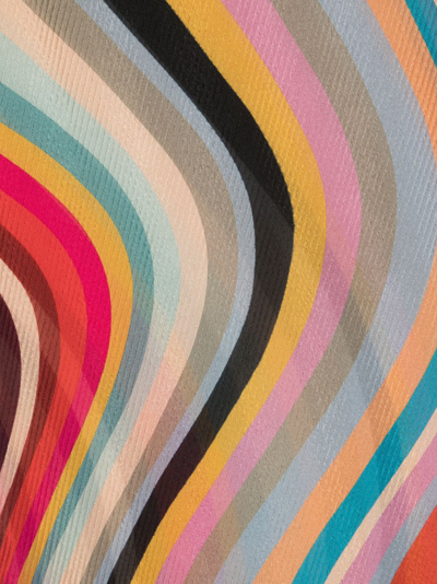 Shop Paul Smith Ombre Swirl Scarf In Multicolor