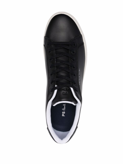 Shop Ps By Paul Smith Rex Leather Sneakers In Black