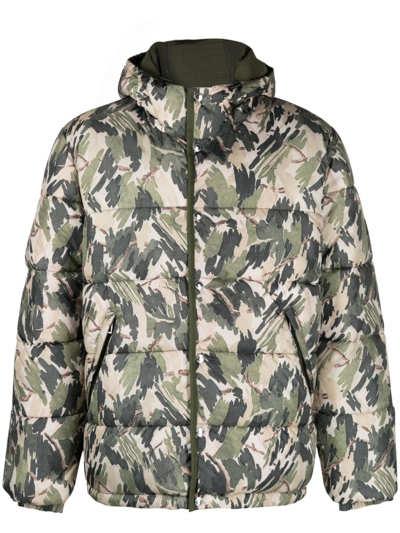 Shop Ps By Paul Smith Reversible Hooded Jacket In Green