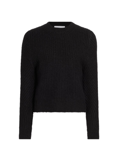 Shop Derek Lam 10 Crosby Women's Ryan Alpaca-blend Crewneck Sweater In Black