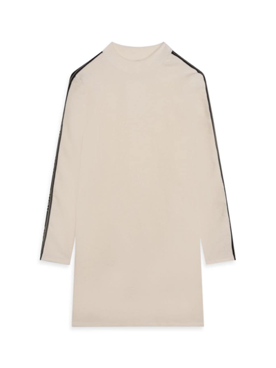Shop Michael Kors Little Girl's & Girl's Velvet Dress In Cream
