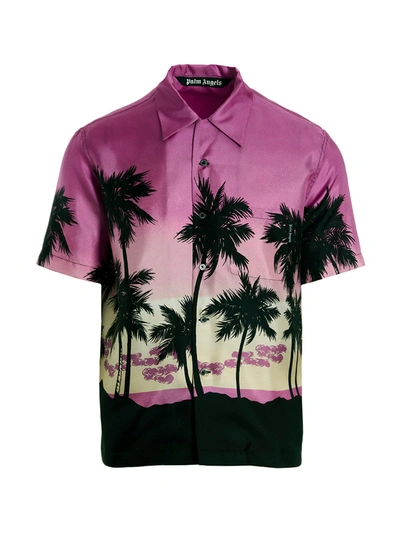 Shop Palm Angels 'pink Sunset' Shirt