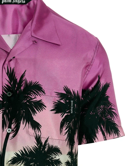 Shop Palm Angels 'pink Sunset' Shirt