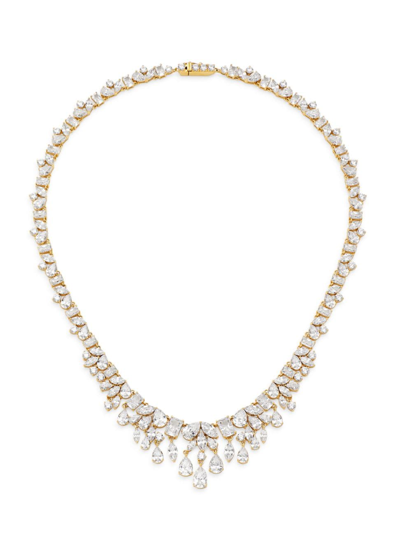 Shop Adriana Orsini Women's Versailles 18k-gold-plated & Cubic Zirconia Collar Necklace