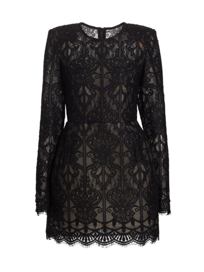 Shop Bronx And Banco Women's Casey Lace Minidress In Black