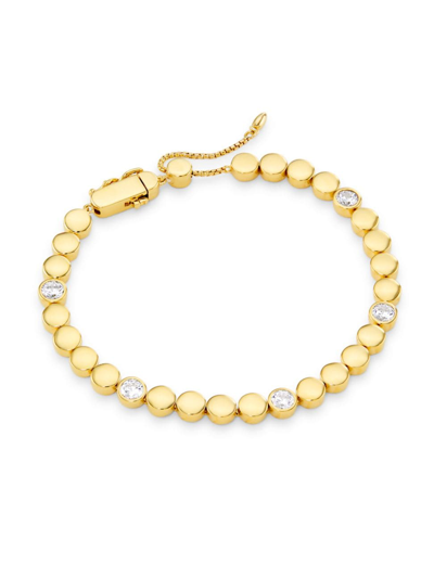 Shop Adriana Orsini Women's Basel 18k Gold-plate & Cubic Zirconia Line Bracelet