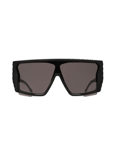 Shop Dita Eyewear Men's Subdrop 137mm Shield Sunglasses In Black Palladium