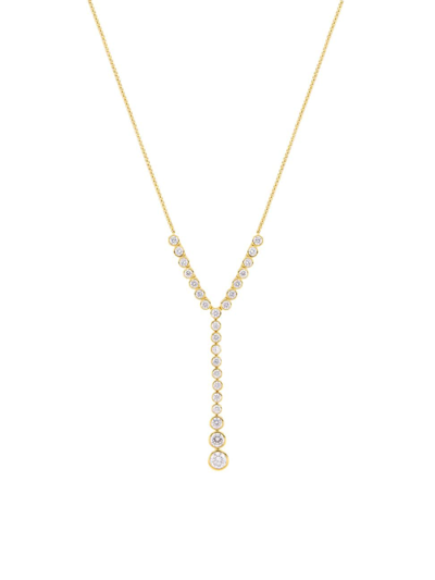 Shop Adriana Orsini Women's 18k Gold-plated & Cubic Zirconia Y-necklace
