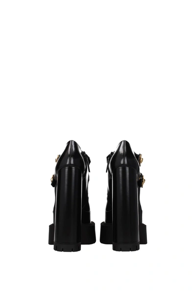 Shop Versace Pumps Leather Black