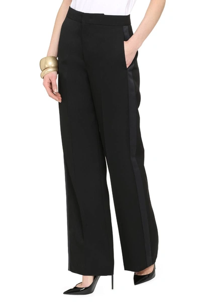 Shop Isabel Marant Scarly Wool Trousers In Black