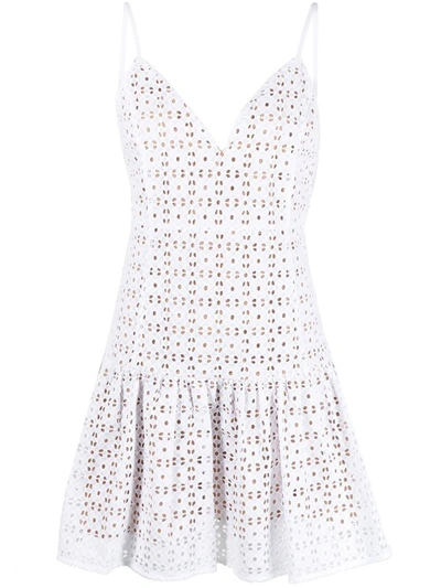 Shop Michael Kors Cotton Short Dress In White