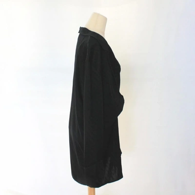 Pre-owned Alexander Wang Long Sleeve Viscose-blend Satin Mini Dress