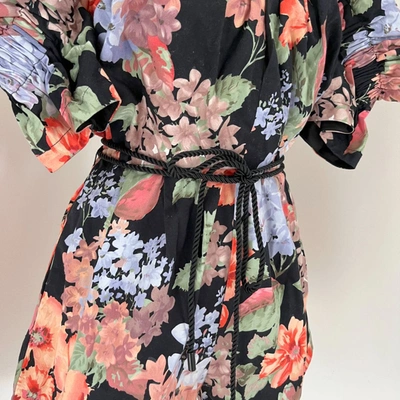 Pre-owned Alice Mccall Floral Printed Off-shoulder Playsuit