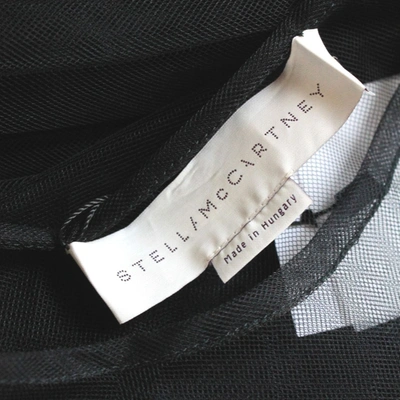 Pre-owned Stella Mccartney Black Tulle Sleeveless Transparent Dress