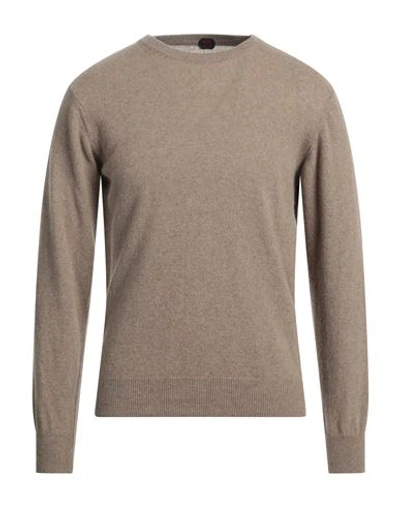 Shop Mp Massimo Piombo Man Sweater Khaki Size Xxl Cashmere In Beige